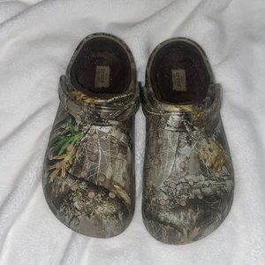Fuzzy Camo Crocs